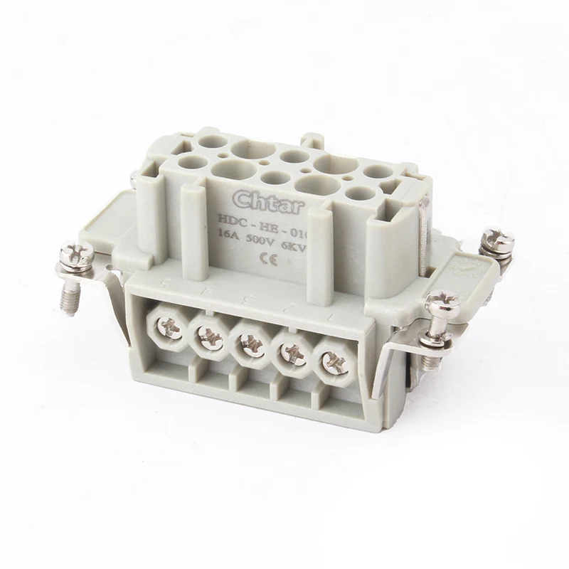 M/F 10 ピンインサートヘビーデューティコネクタ